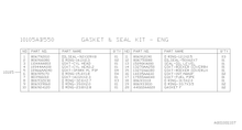 FA20/4U-GSE Full Engine Gasket Kit
